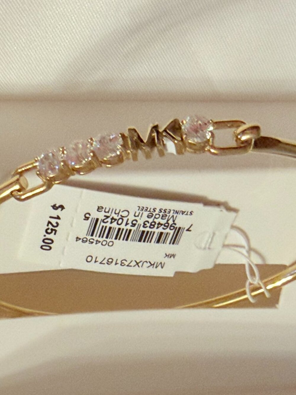 New Michael Kors Gold Tone Bracelet